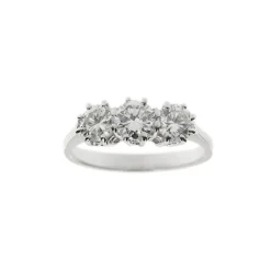 Bague trilogie Or blanc Diamants