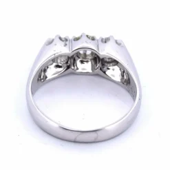 Bague trilogie or blanc et diamants