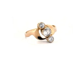 Bague Trilogie Or Jaune Diamants