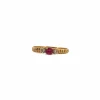 Bague Trilogie Or Jaune Rubis
