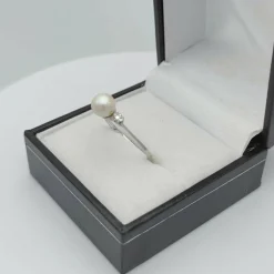 Bague trilogie perle et diamants