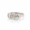 Bague trilogie platine et diamants
