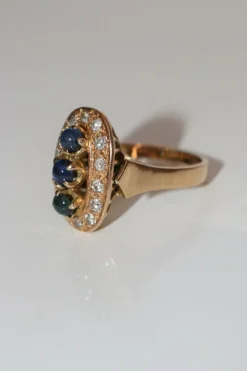 Bague Trilogie Saphirs & Diamants
