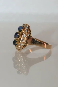 Bague Trilogie Saphirs & Diamants