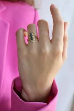 Bague Trilogie Saphirs & Diamants