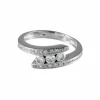 BAGUE "TRIO" OR BLANC & DIAMANTS