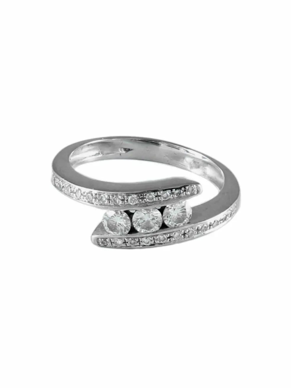 BAGUE "TRIO" OR BLANC & DIAMANTS