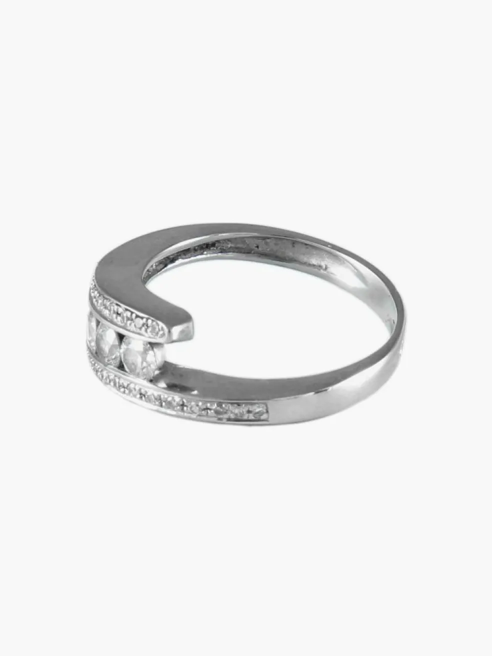 BAGUE "TRIO" OR BLANC & DIAMANTS