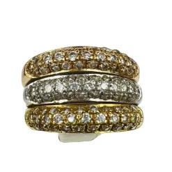 Bague Triple 3 Ors Oxydes