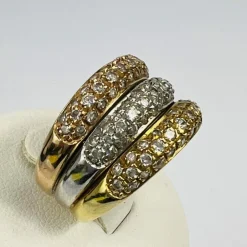 Bague Triple 3 Ors Oxydes