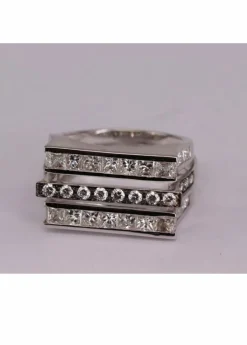 Bague triple alliance Or blanc Diamant