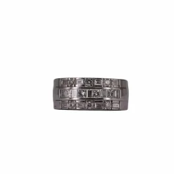 Bague Triple Or blanc Diamants