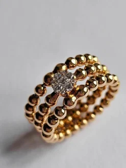 Bague Trésor Hulchi Belluni - Or rose et diamants