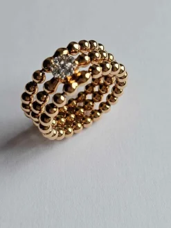 Bague Trésor Hulchi Belluni - Or rose et diamants