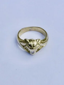 Bague Tête De Lion Diamant