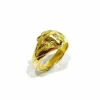 Bague tête de lion en or