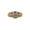 Bague Tubogas en or blanc et or jaune avec diamants