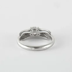 Bague Tulipe Or Gris Diamants