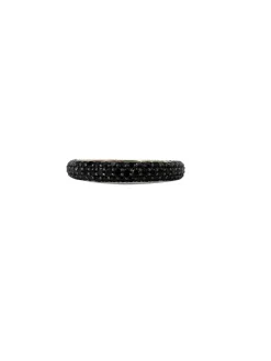 bague unisexe en diamant noir
