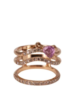 Bague vague Or jaune Diamant Saphir