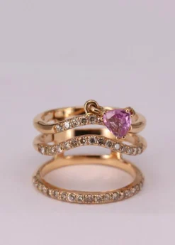 Bague vague Or jaune Diamant Saphir