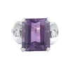 BAGUE "VICTOIRE" AMETHYSTE & DIAMANTS