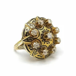 Bague victorienne en or et diamants