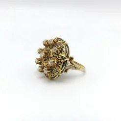 Bague victorienne en or et diamants
