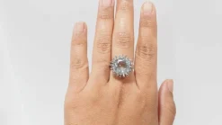 Bague vintage Aigue-marine