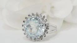 Bague vintage Aigue-marine