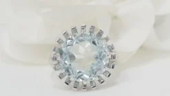 Bague vintage Aigue-marine