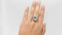 Bague vintage Aigue-marine