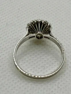 Bague vintage avec rubis et diamants naturels