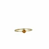 Bague vintage avec topaze jaune