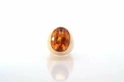 Bague vintage citrine 25cts
