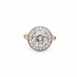 Bague vintage diamant 1,18cts D/VS2