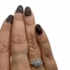 Bague vintage diamants