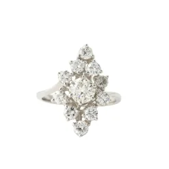 Bague vintage diamants
