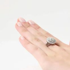 Bague vintage diamants