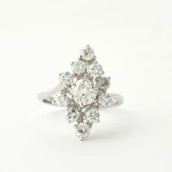 Bague vintage diamants