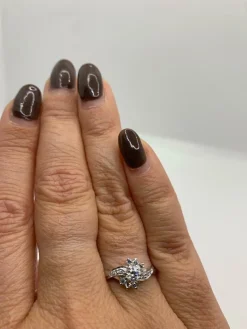 Bague vintage diamants