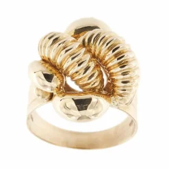 Bague vintage en or rose