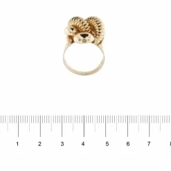 Bague vintage en or rose