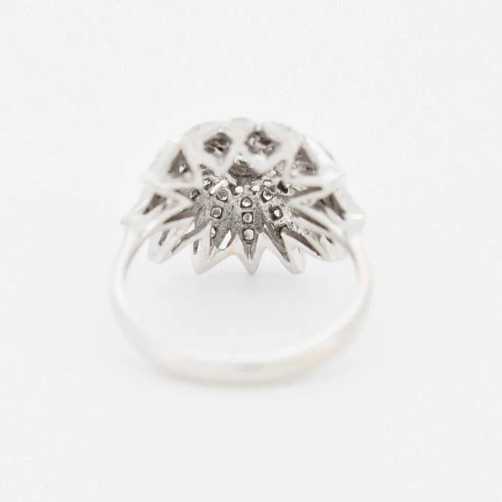 Bague Vintage Fleur Or 18 carats et Diamants