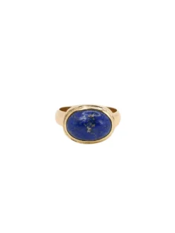 Bague vintage lapis lazuli or jaune