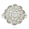 Bague vintage or blanc diamants