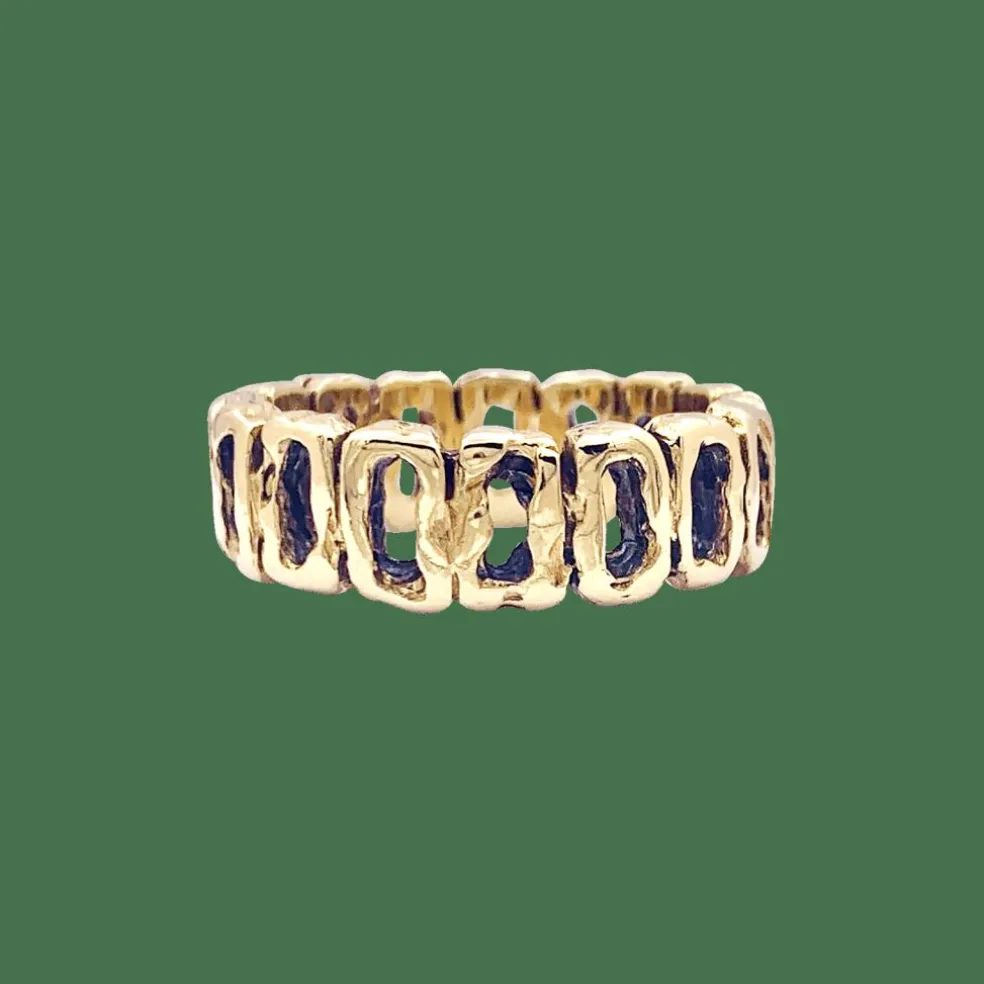 Bague vintage or jaune.
