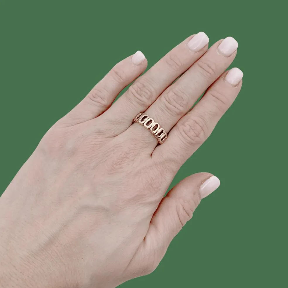 Bague vintage or jaune.