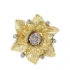 Bague vintage or jaune diamants