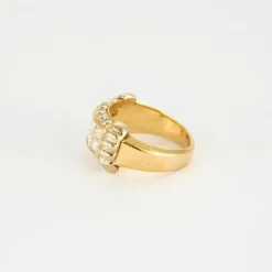 Bague Vintage Or Jaune et Diamants